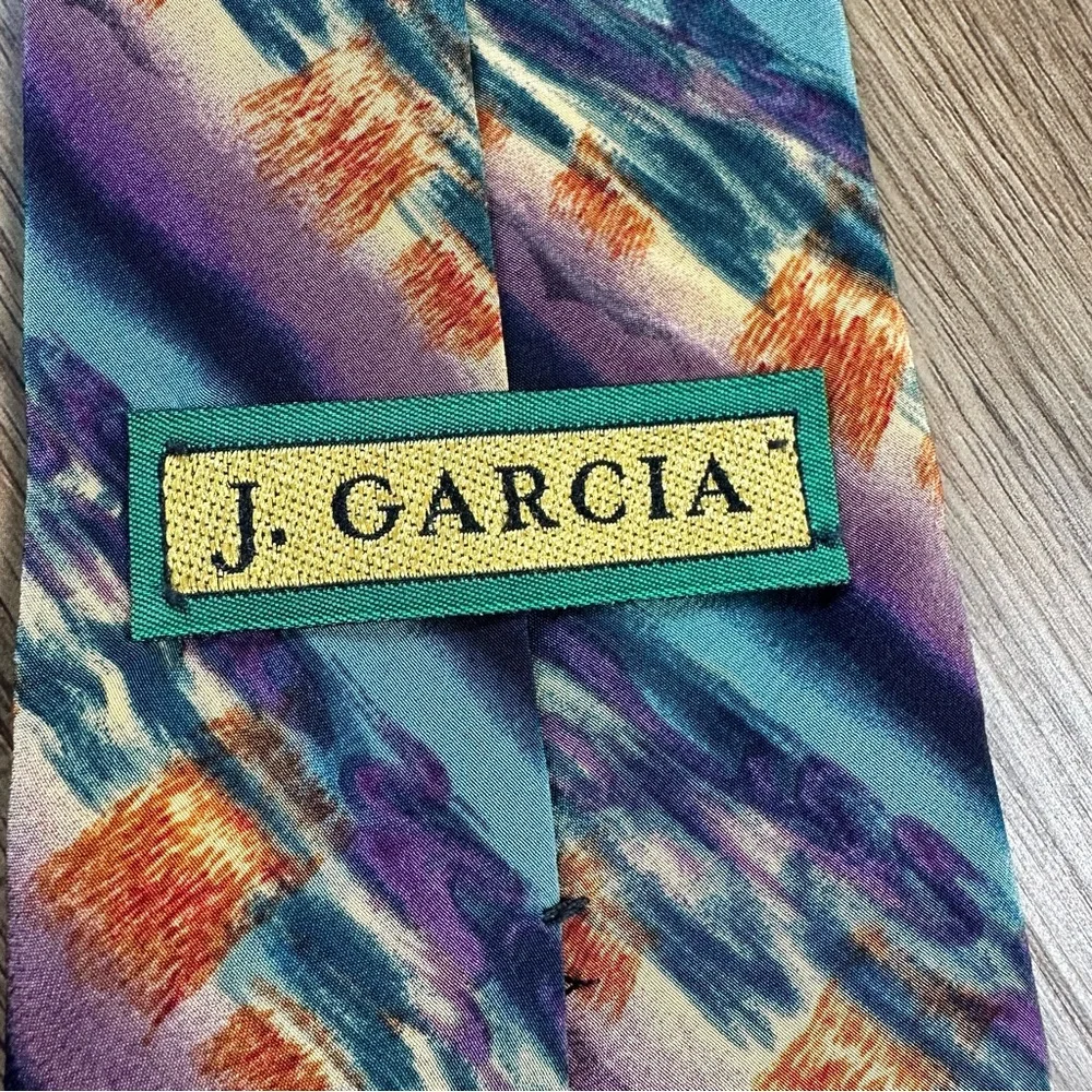 J. Garcia Vintage Y2K Silk Ties Lot of 3‎ Grateful Dead Abstract Geometric USA